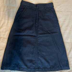 Aspesi Navy A-Line Skirt